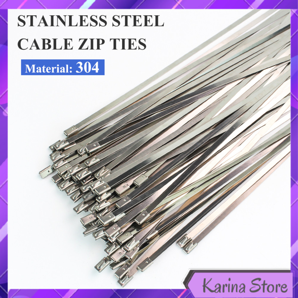 

100PCS KABEL TIES STAINLESS STEEL ANTI KARAT MULTIFUNGSI - IF10