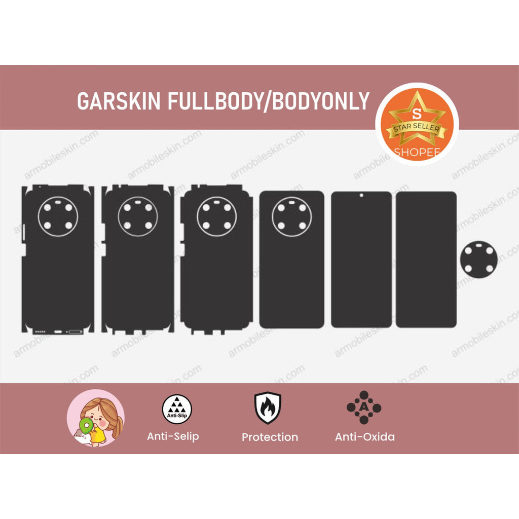 Custom Garskin Honor X9 4G AntiGores Case Full Body/Body Only Bisa COD