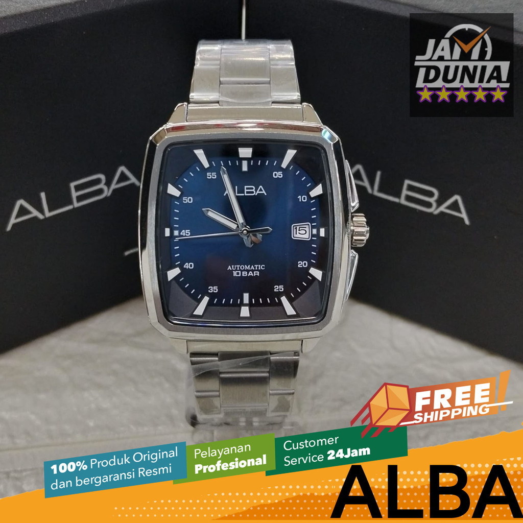 JAM TANGAN PRIA ALBA ORIGINAL ALBA AUTOMATIC JAM ALBA STAINLESS STEEL ALBA AUTOMATIC AU4039 AU40 ALB
