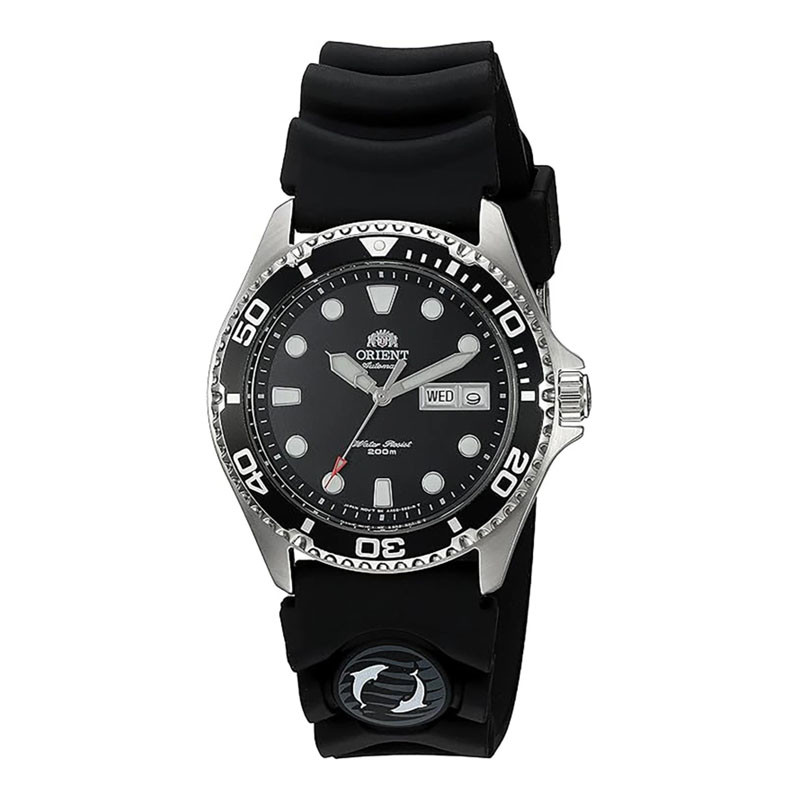 JAM TANGAN PRIA ORIENT ORIGINAL RAY II AUTOMATIC WITH BLACK RUBBER ORIENT TAA02007B9 ORIENT TAA 0200
