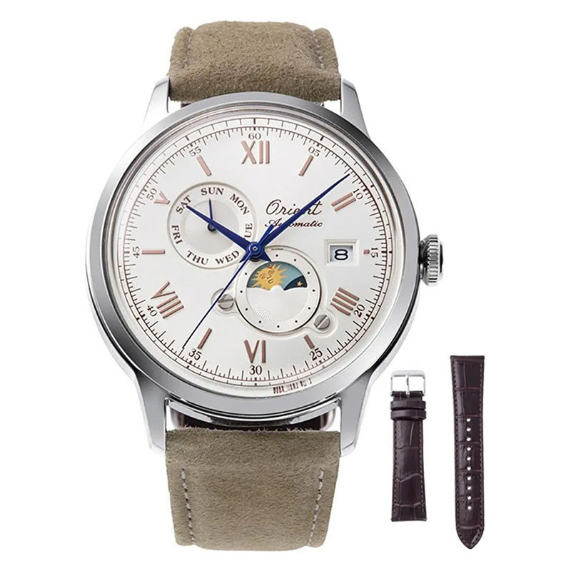 JAM TANGAN PRIA ORIENT AUTOMATIC ORIGINAL BAMBINO KULIT BROWN ORIENT RA-AK0808S30B ORIENT AUTOMATIC 