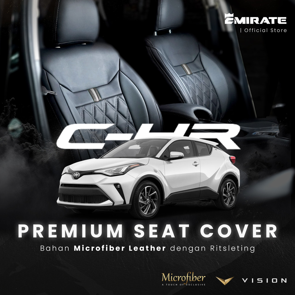 Sarung Jok Mobil Toyota CHR Semi Kulit / Cover Jok Mobil Toyota CHR Tahan Air dan Debu Bahan Microfi