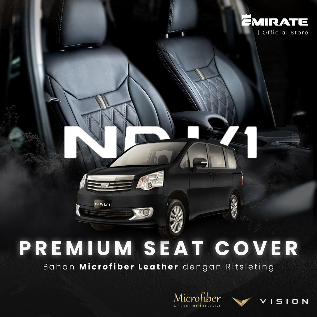 Sarung Jok Mobil Toyota Nav1 Semi Kulit / Cover Jok Mobil Toyota Nav1 Tahan Air dan Debu Bahan Micro
