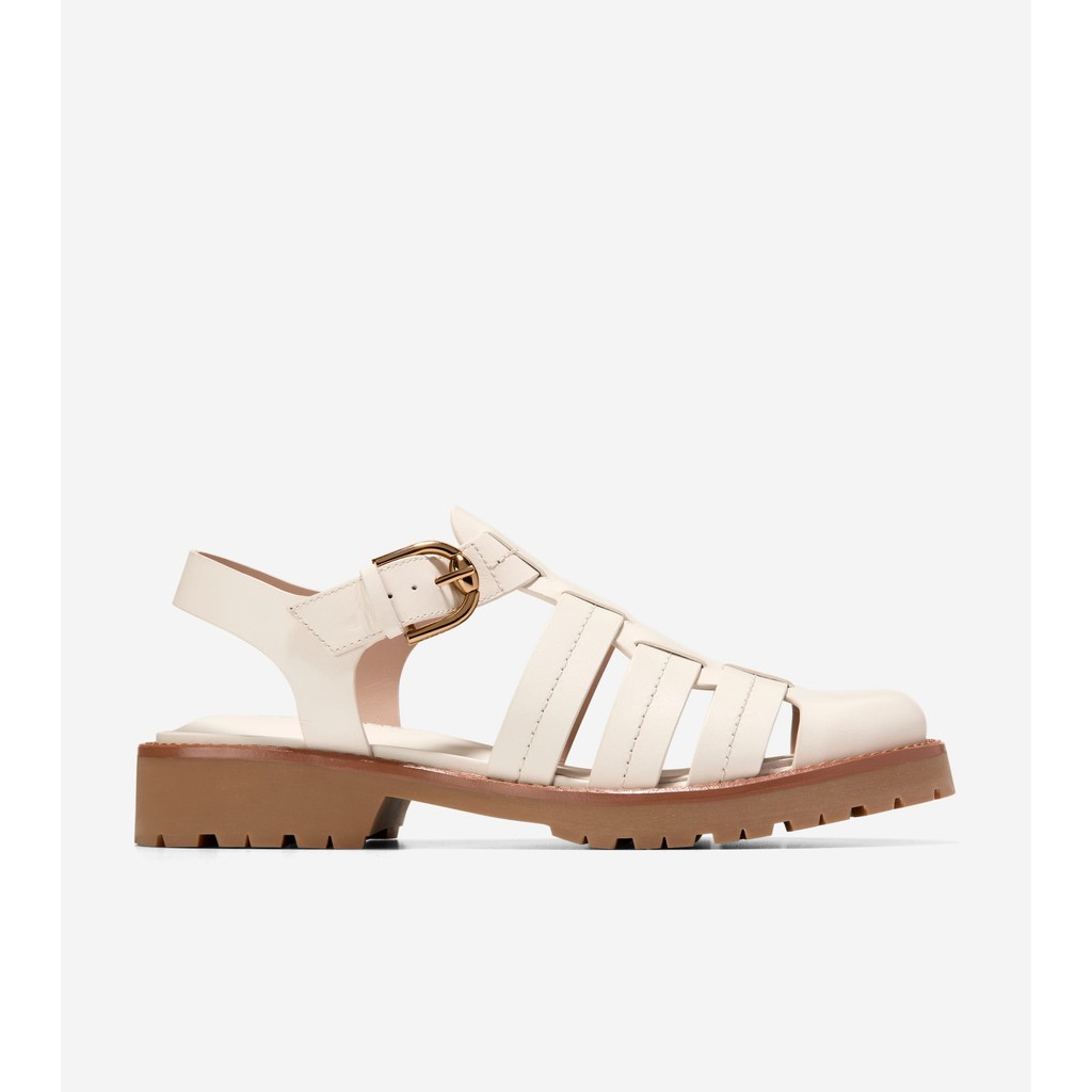 Cole Haan Women Tatiana Fisherman Sandals - Sepatu Wanita (White)
