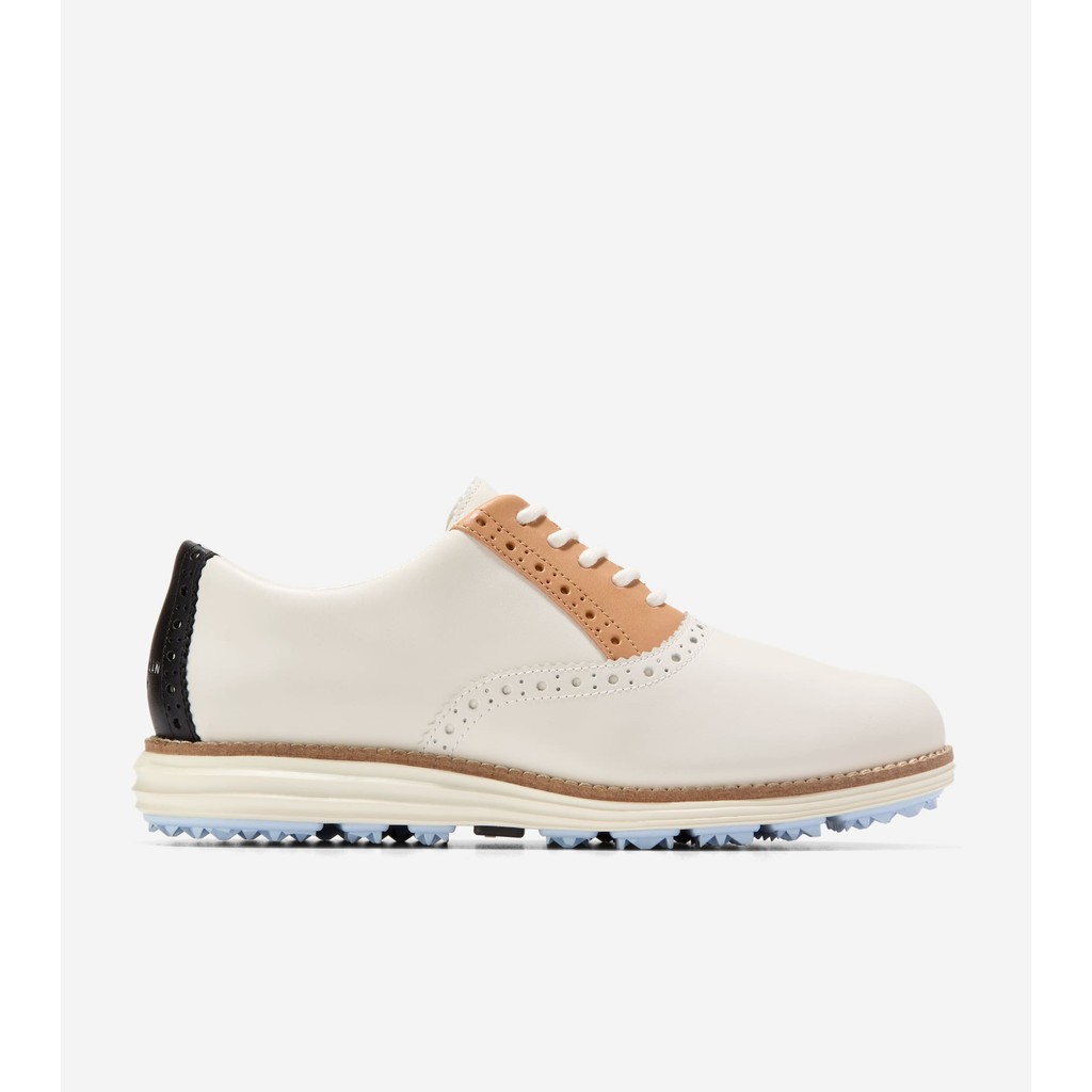Cole Haan Women Originalgrand Shortwing Golf - Sepatu Wanita (White)