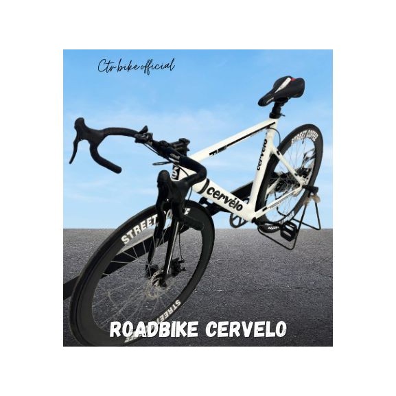 SEPEDA ROADBIKE CERVELO WARNA PUTIH VELG HITAM SIAP PAKAI BISA RIQUEST