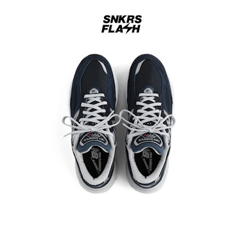 NEW BALANCE Made In Usa 990 V6 Navy Sepatu Sneakers Pria - M990NV6 - Size 41.5