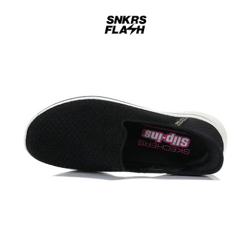 SKECHERS Go Walk 7 Black Pink Sepatu Casual Wanita - 125228BKHP - Size 37.5