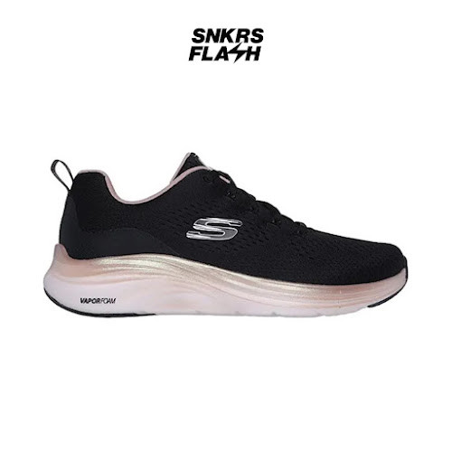 SKECHERS Sport Vapor Foam Black Rose Gold Sepatu Training Wanita - 150025BKRG - Size 36