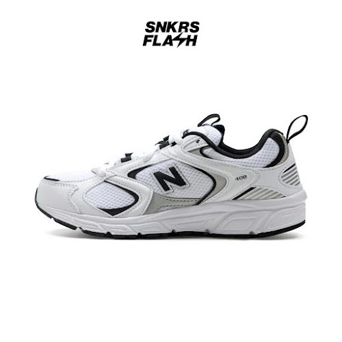 NEW BALANCE 408 White Black Sepatu Sneakers Unisex - ML408I - Size 45