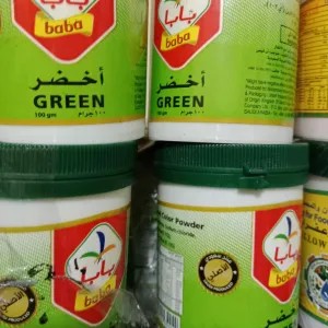 

saffron green powder/pewarna hijau 135g