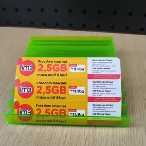 vocher kuota M3 2,5gb 5hari