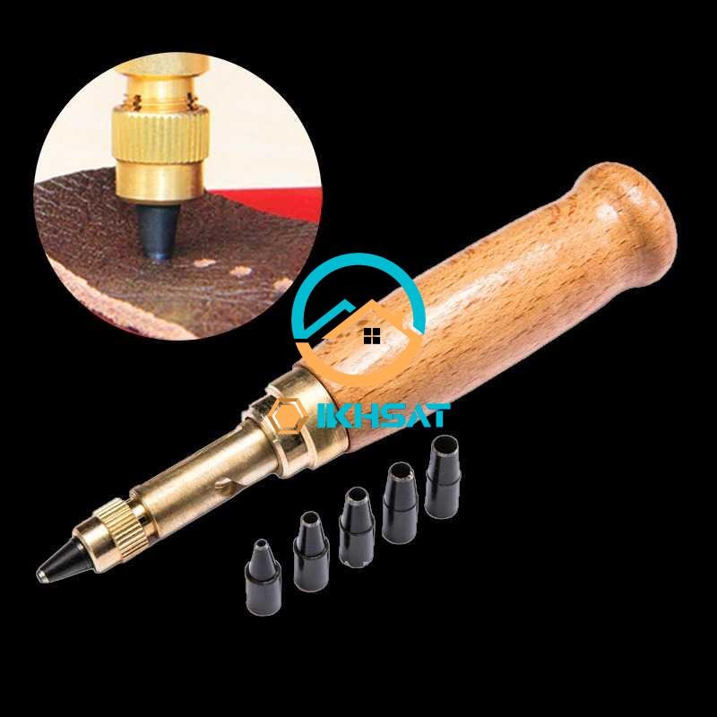 

MIUSIE Alat Pembolong Tali Pinggang Hole Punch 6 Tip 1.5-4mm - MU0179