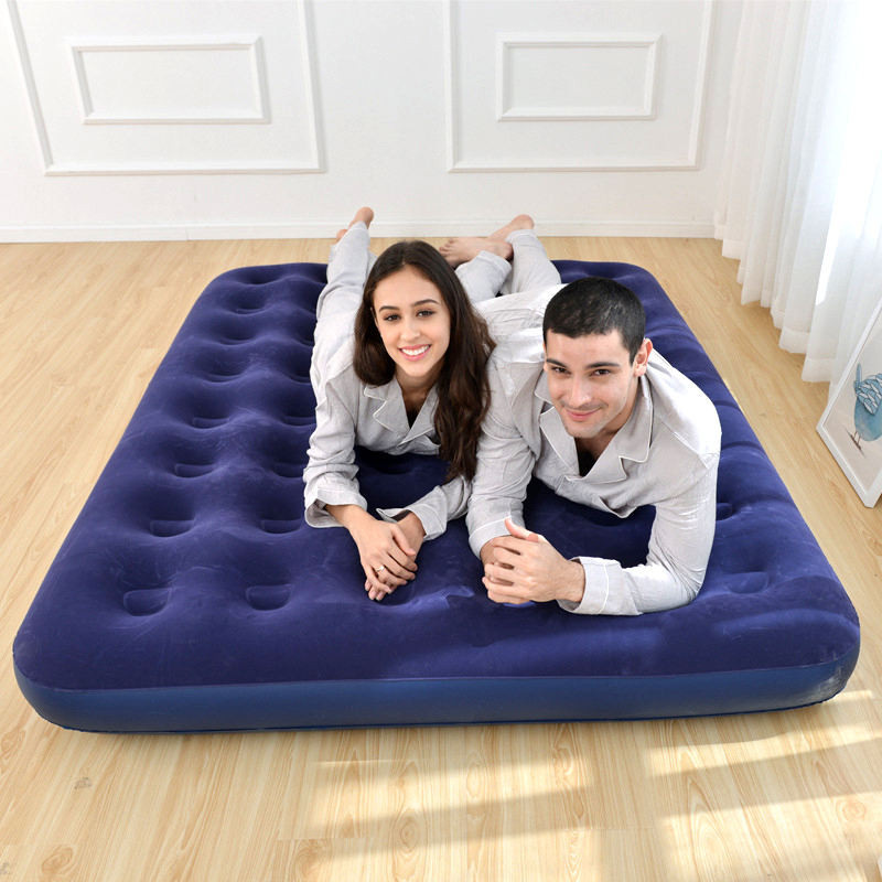 Kasur Matras Angin Portable, Inflatable Sleeping Pad, PVC Kuat & Nyaman untuk Camping 2 Orang