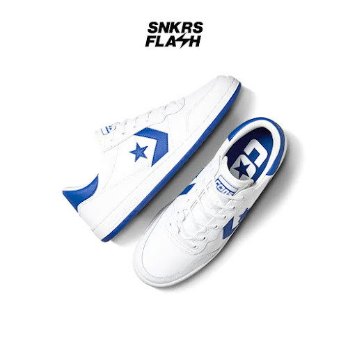 CONVERSE Fastbreak Pro Ox White Blue Sepatu Sneakers Pria - A10202C - Size 44.5