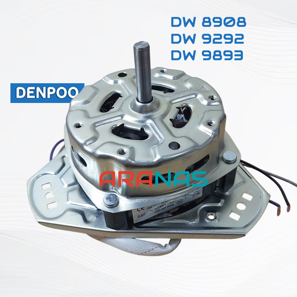 DINAMO SPIN DENPOO 8 - 9 Kg DW 8908 9292 9893 Motor Pengering Mesin Cuci 2 Tabung Denpo DW8908 DW929