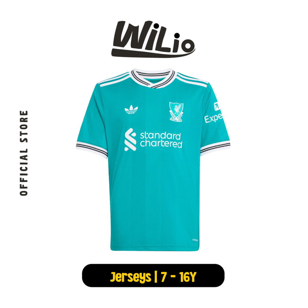 ADIDAS Liverpool FC 25/26 Third Jersey Kids JV6468 - Jersey Anak (Biru)