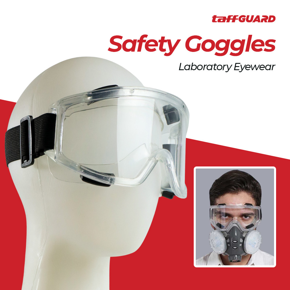 Original TaffGUARD Kacamata Safety Goggles Work Laboratory Eyewar - ASL-Y - Termurah