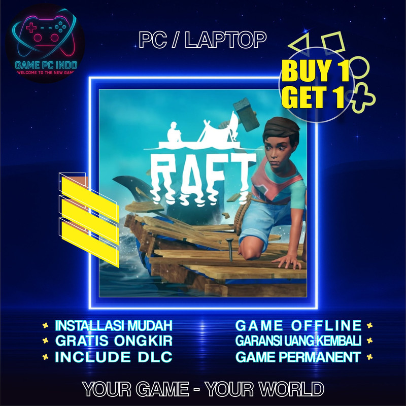Game Bertahan Hidup Raft / Game Survival Raft PC Laptop