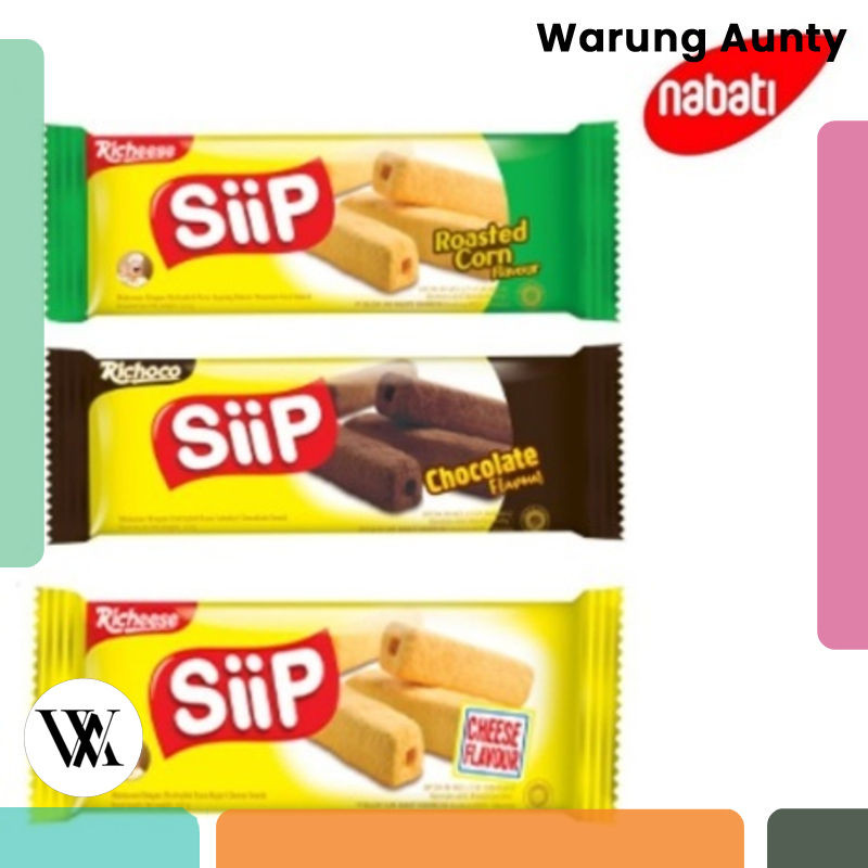 NABATI SIIP 5 gram BOX ISI 20 PCS COKLAT JAGUNG BAKAR KEJU 500 DUS CHOCOLATE CHEESE CORN BITE SIZE B