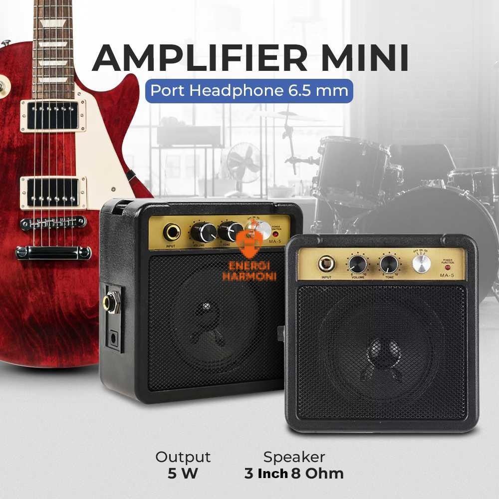 TS Speaker Amplifier Mini Gitar Listrik Portabel