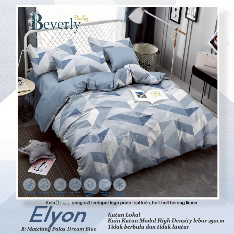 Bedcover & Sprei Premium Katun BEVERLY Motif Elyon