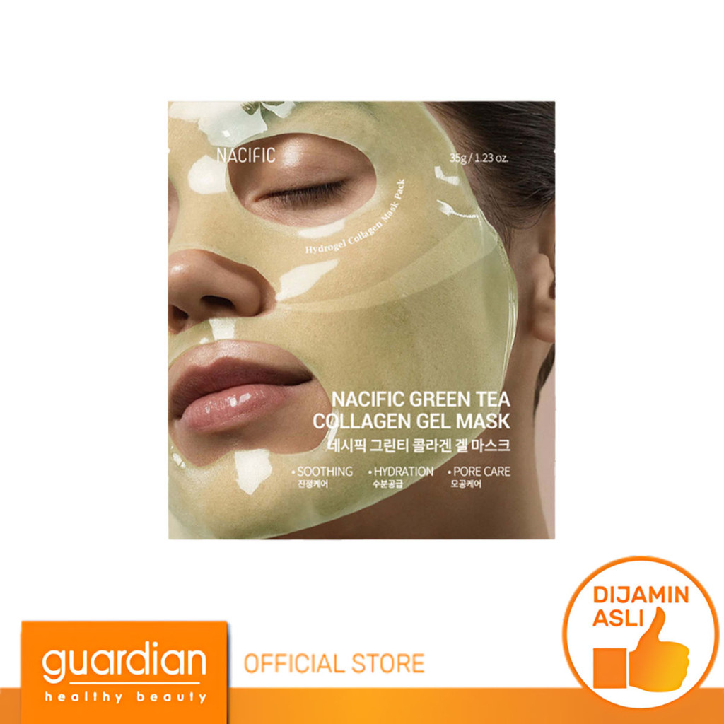 Nacific Green Tea Collagen Gel Mask 1s