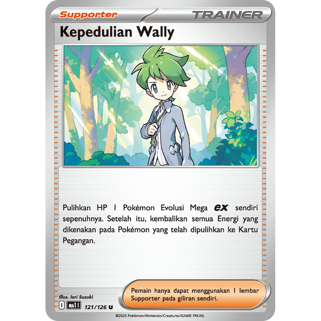 Kepedulian Wally U ma1 121/126 - Evolusi Mega - POKEMON TCG INDONESIA