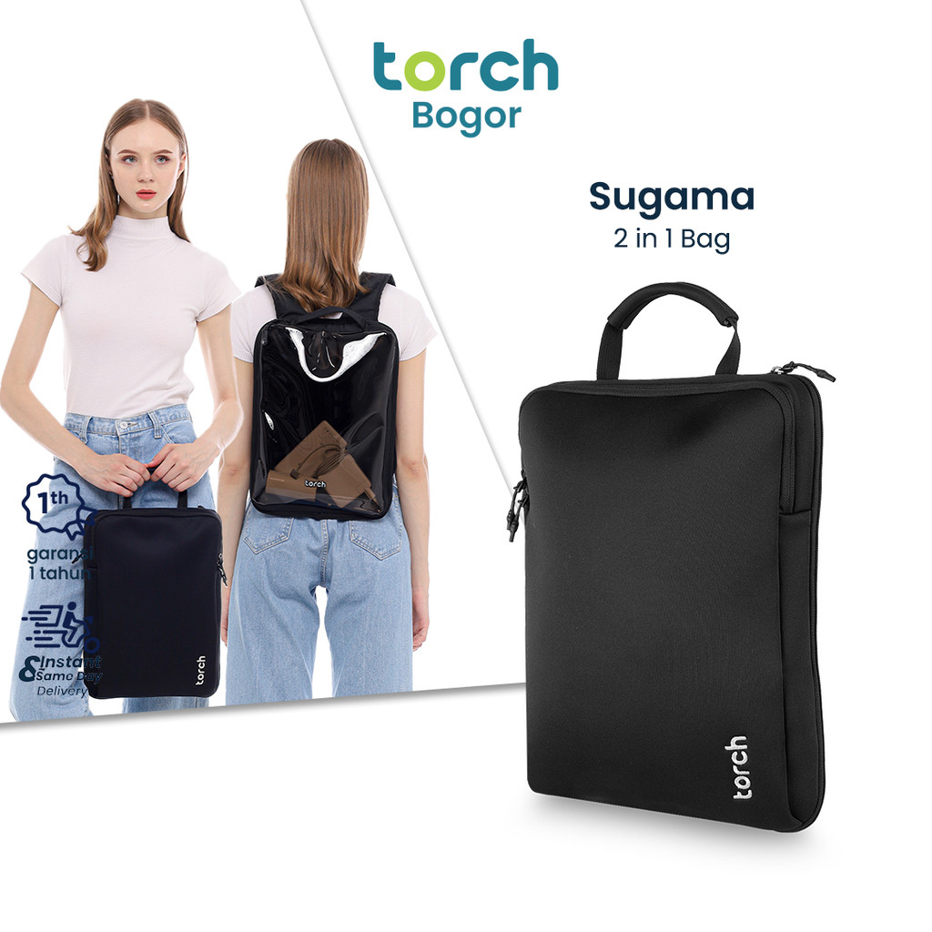 TORCH Sugama Tas Gendong Laptop Minimalis Wanita Pria 14 Inch Tas  Anti Air
