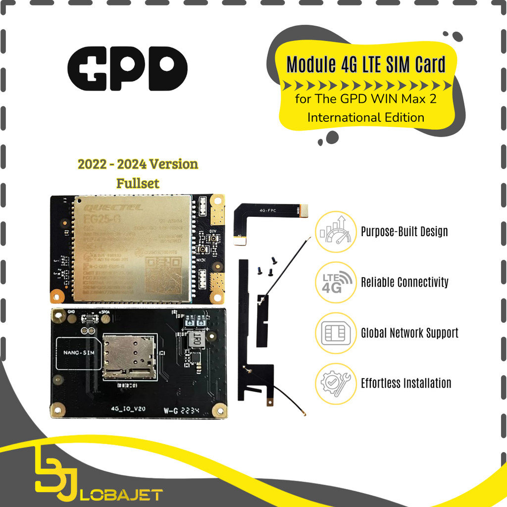 GPD WIN Max 2 Original Module 4G LTE SIM Card International Diskon