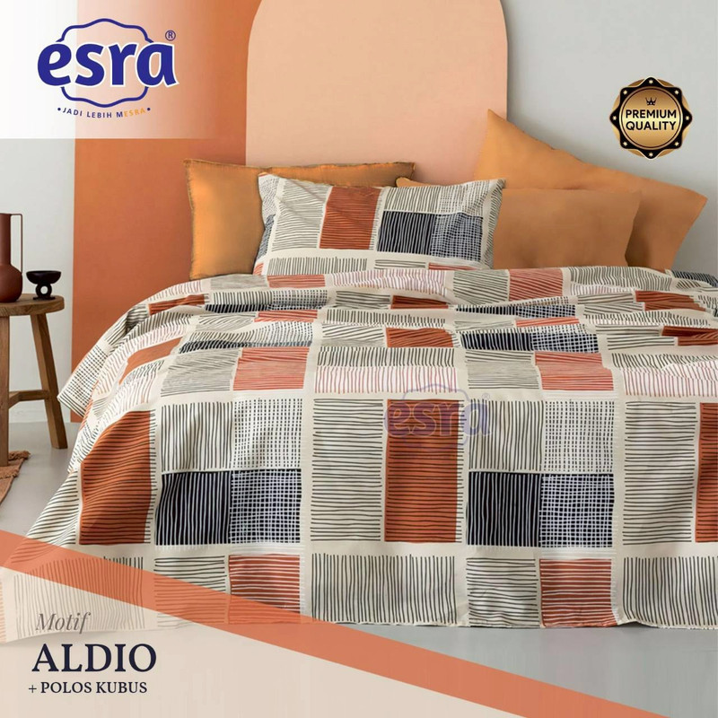 Bedcover & Sprei Premium Katun ESRA Motif Aldio