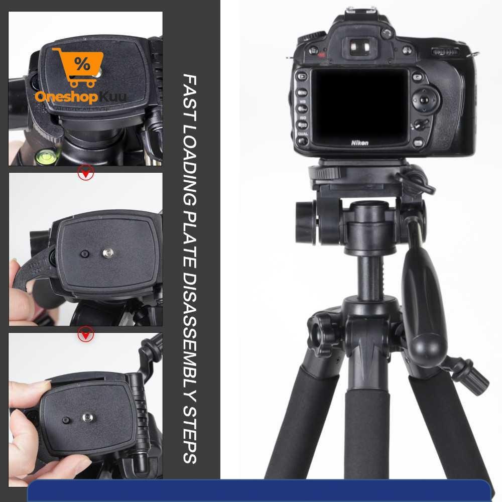 ZOMEI Tripod Kamera Pan Head 360 Panoramic 1.4M - Q111
