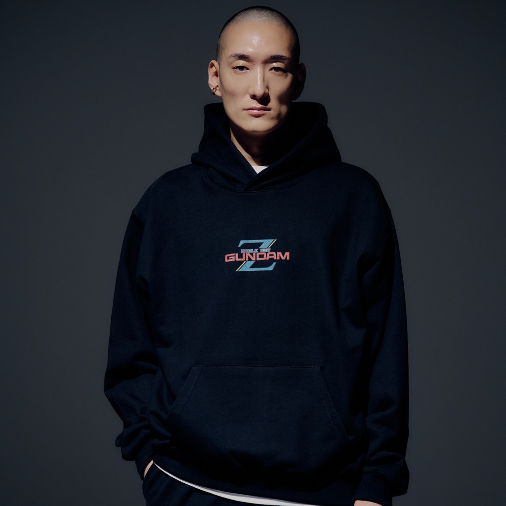 ADLV Mobile Suit Z Gundam Mobile Suit Hoodie Black - Hoodie Oversized Fit Unisex Acme De La Vie