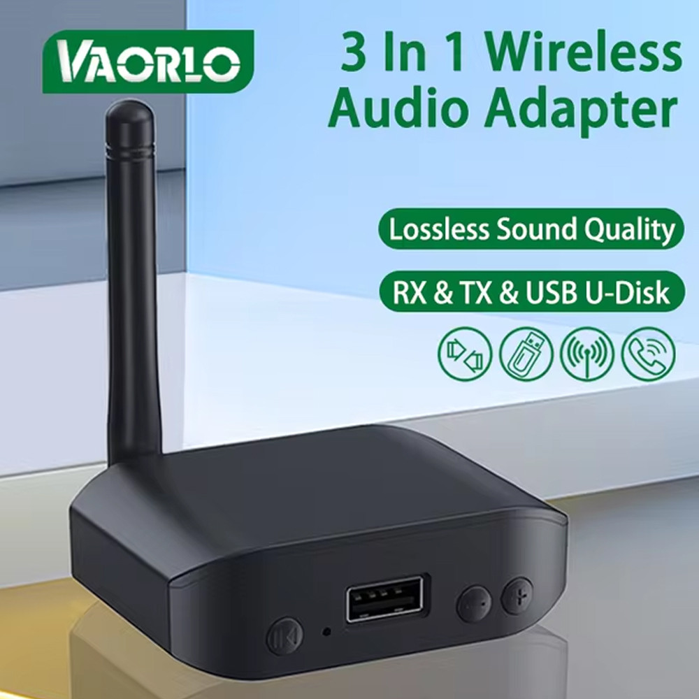 - VAORLO Audio Adapter Bluetooth Transmitter Receiver USB 3in1 - B56 -