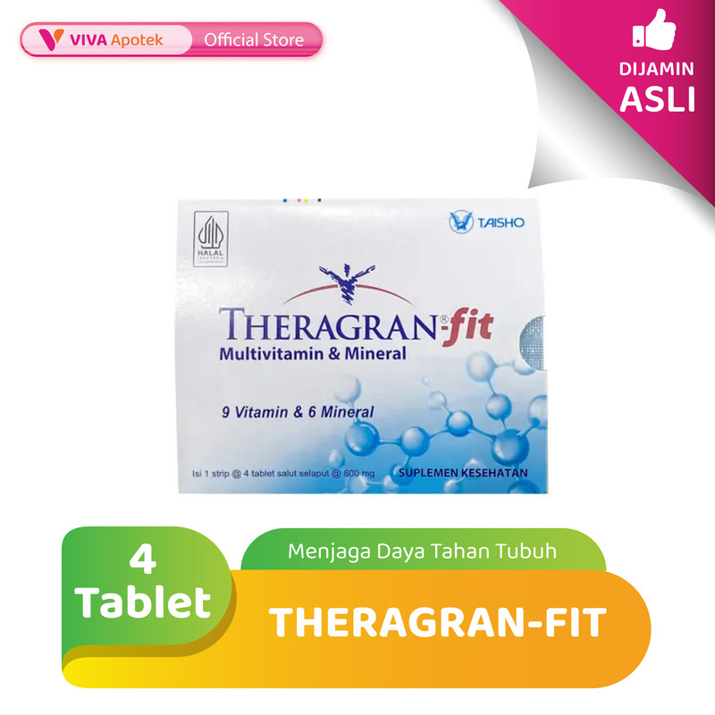 Theragran-Fit untuk Menjaga Daya Tahan Tubuh (4 Tablet)