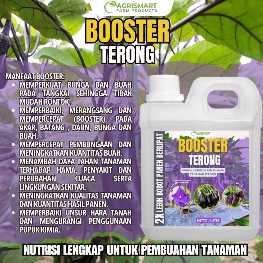 BOOSTER TERONG 1 LITER plus ZPT untuk Tanaman Teronh 1 Liter