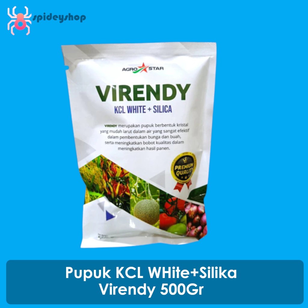 Virendy Pupuk KCL White plus Silika Kalium Silika Anti Rebah 500 Gram