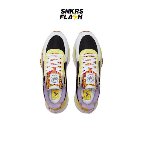 PUMA Wild Rider Romero Britto White Lime Sepatu Sneakers Pria - 38109701 - Size 44.5