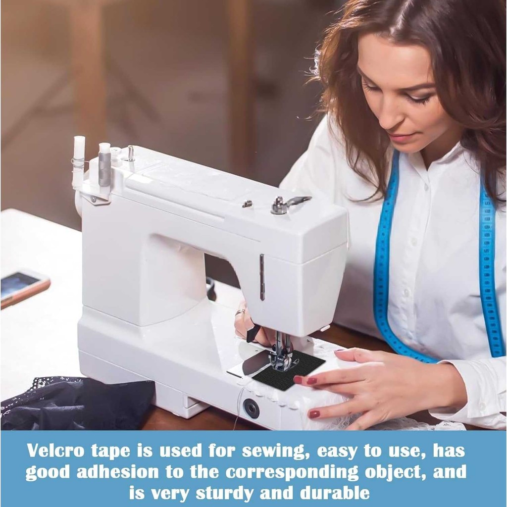 Duplaisir Pita Perekat Velcro Pengikat Hook and Loop Strip Tape 8mm Hitam 10 M