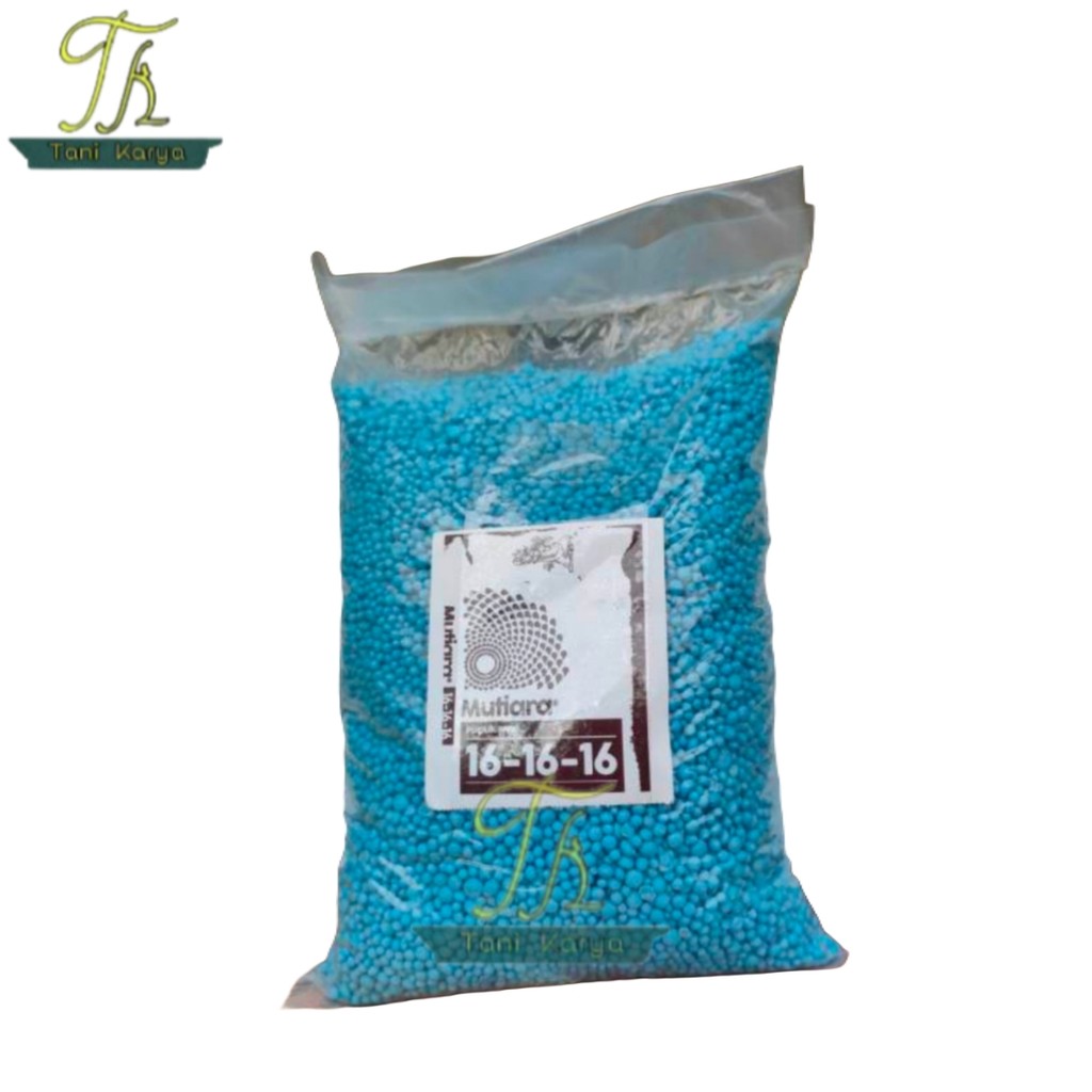 PUPUK NPK MUTIARA 16 16 16 REPACK 500 gram / PUPUK BUNGA / PUPUK BUAH / PUPUK DAUN / PUPUK BATANG