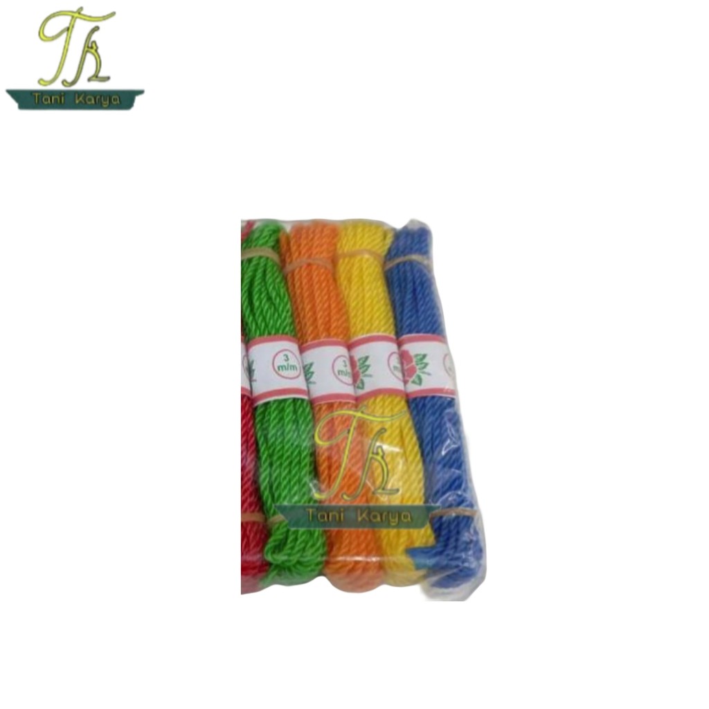 TALI TAMBANG 3MM (1 ROLL/IKAT 20 METER) | TALI TAMBANG PLASTIK PE | TALI LAYANGAN | TALI NYLON