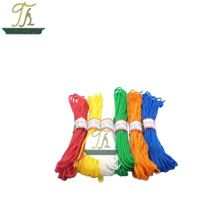 TALI TAMBANG 3 MM (1 IKAT PANJANG 10 METER) | TALI TAMBANG PE | TALI TAMBANG NYLON | TALI LAYANGAN