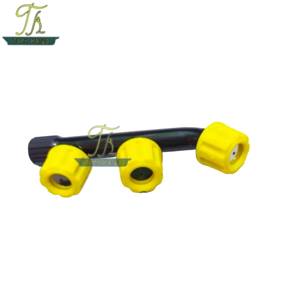 NOZZLE PLASTIK KEPALA 3 / NOZEL PLASTIK LUBANG 3 / NOZEL SPUYER  LUBANG 3