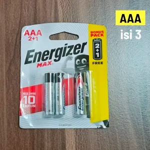 Batu Baterai Batre Energizer AAA Remote Isi 3