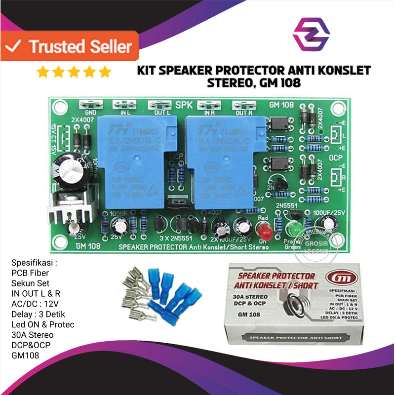 Kit Speaker Protector Anti Konslet Stereo GM 108