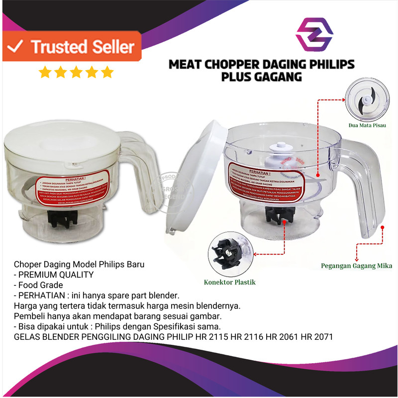 Choper Daging Blender Philips 2061/Gelas gilingan bumbu 2071-2115-2939