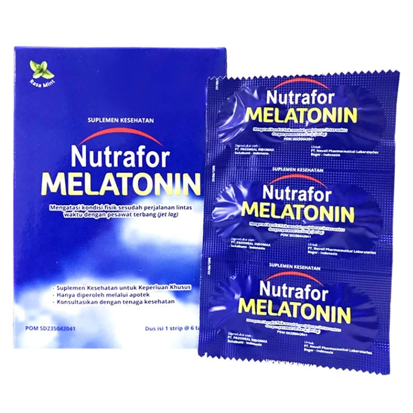 Nutrafor Melatonin Suplemen untuk Kualitas Tidur - 6 Kapsul