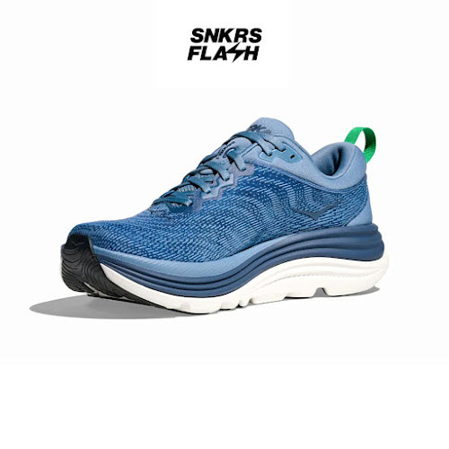 HOKA ONE One Gaviota 5 Downpour Thunder Cloud Sepatu Lari Pria  - 1127929DHN - Size 42