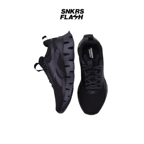 REEBOK ZIG Dynamica Str Triple Black Sepatu Lari Pria  - 100216907 - Size 40