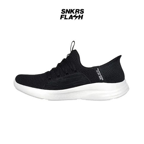 SKECHERS SPORT Relaxed Fit Black White Sepatu Training Wanita  - 150353BLK - Size 38